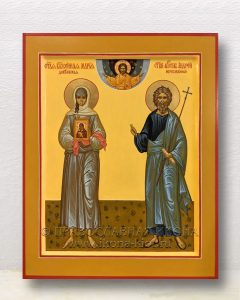 Икона «Мария Дивеевская и Андрей Первозванный» Ишим